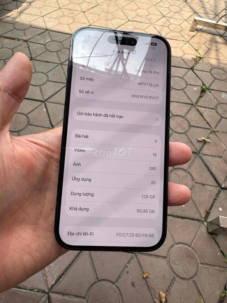 iPhone 14 Pro 128GB Đen Lock. Mua bán Điện thoại tại Quận Lê Chân Hải Phòng được đăng bởi Lâm Lâm hình 1