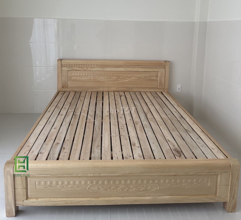 GIƯỜNG GỖ SỒI TỰ NHIÊN GIÁ XƯỞNG - GIƯỜNG GỖ SỒI. Mua bán Giường, chăn ga gối nệm tại Thành phố Thủ Dầu Một Bình Dương được đăng bởi LÊ VĂN HÙNG hình 1