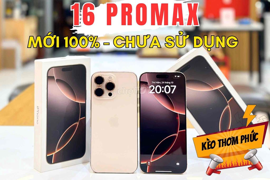 16 PROMAX - VN/A - Vàng Sa Mạc - MỚI 100% - BH 12T