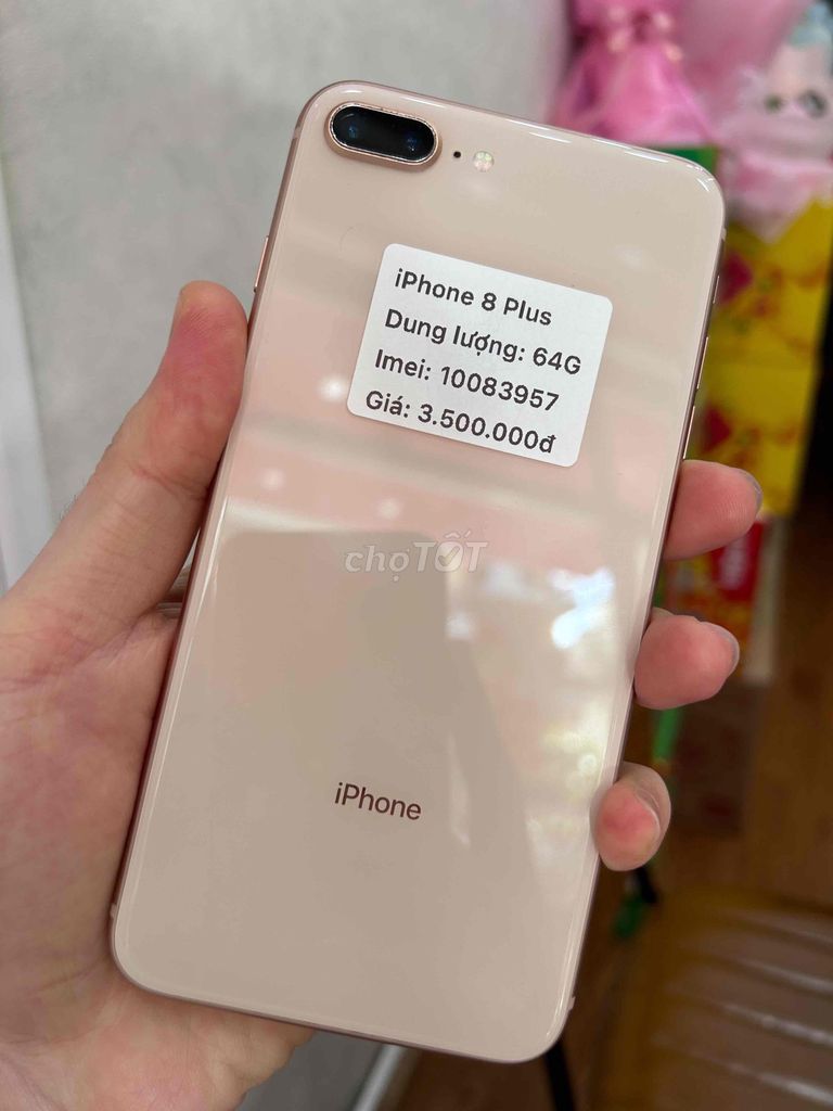 iPhone 8 Plus 64GB Vàng hồng máy chuẩn zin. Mua bán Điện thoại tại Thành phố Buôn Ma Thuột Đắk Lắk được đăng bởi Nguyễn Hoàng hình 1