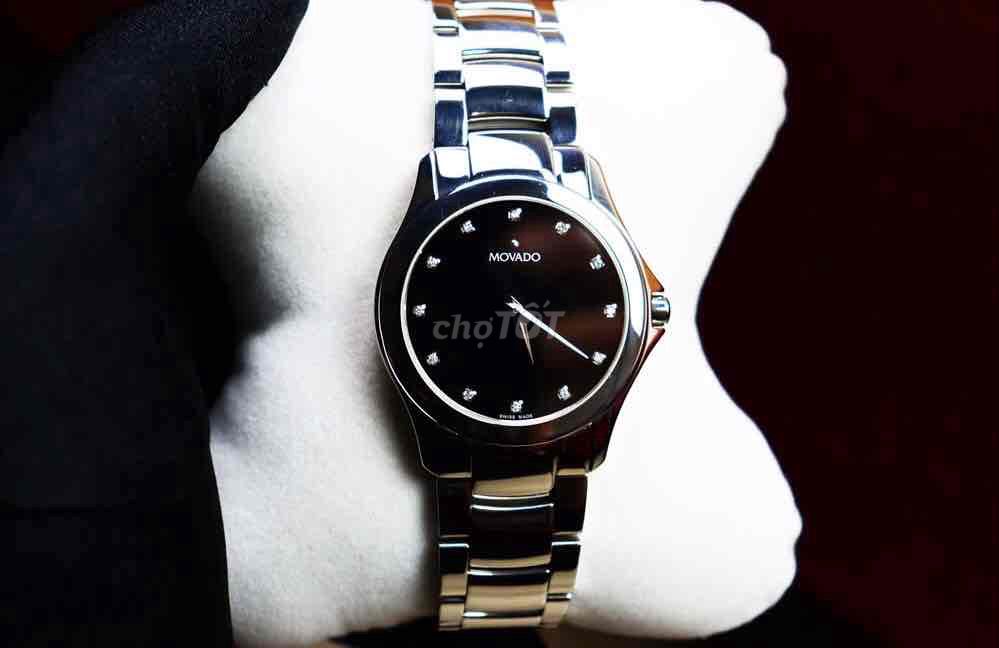 ĐH Nam Movado kim cương tuyệt đẹp Fullbox