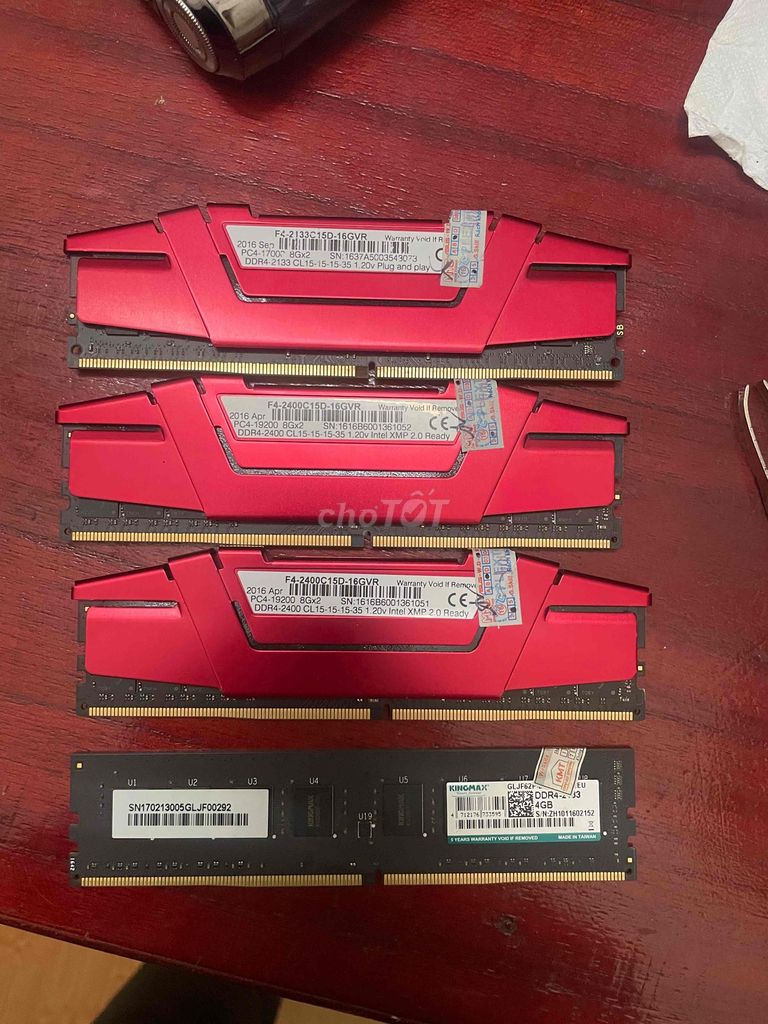 3 cây ram 8g và 1 cây 4gb ddr4. Mua bán Linh kiện (RAM, Card...) tại Thành phố Tam Kỳ Quảng Nam được đăng bởi Nguyễn hình 1