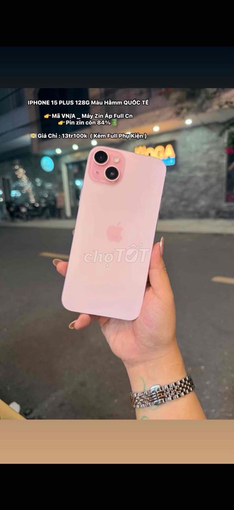 Apple iPhone 15 Plus 128GB Hồng. Mua bán Điện thoại tại Huyện Mỏ Cày Bắc Bến Tre được đăng bởi Như Bán Táo hình 1