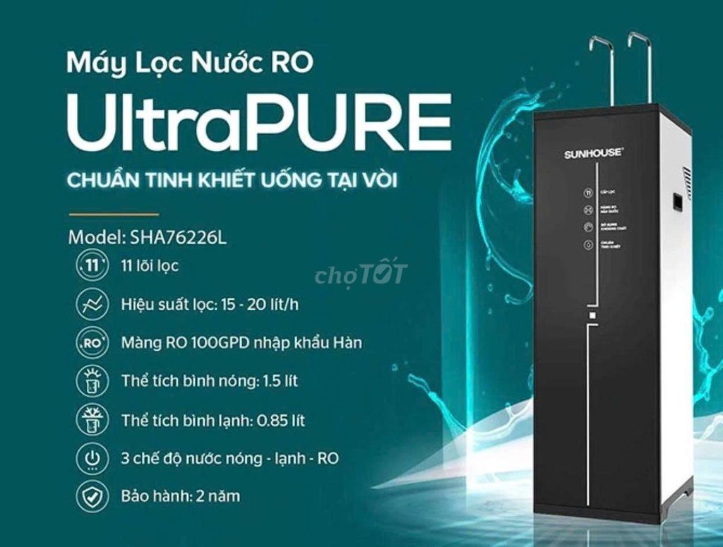 Máy lọc nước RO SUNHOUSE SHA76226L. Mua bán Bếp, lò, đồ điện nhà bếp tại Thành phố Long Xuyên An Giang được đăng bởi Khanh Nguyen hình 1