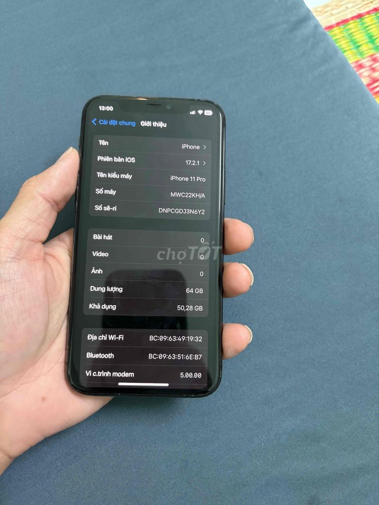 Apple iPhone 11 Pro 64GB Xám Đã qua sử dụng. Mua bán Điện thoại tại Quận Tân Phú Tp Hồ Chí Minh được đăng bởi Toàn hình 1