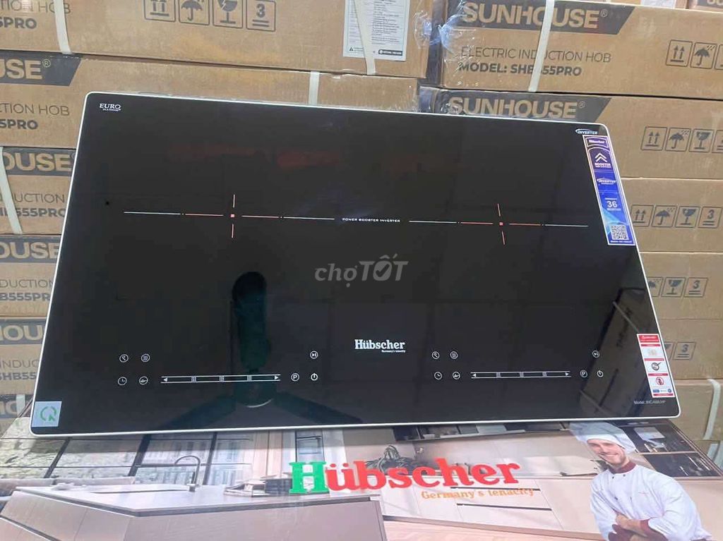 Bếp từ đôi Hubscher Inverter Đen Mới. Mua bán Bếp, lò, đồ điện nhà bếp tại Quận Cẩm Lệ Đà Nẵng được đăng bởi Khang hình 1