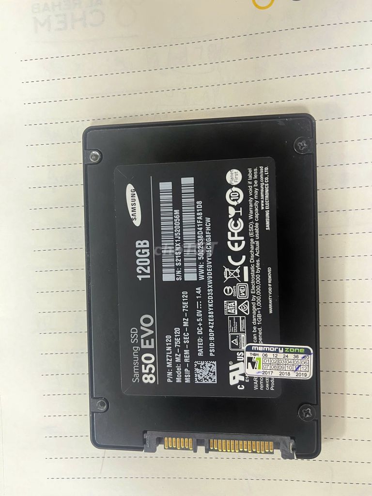 Thanh lý SSD Samsung 120GB và 2 RAM 4GB DDR3. Mua bán Linh kiện (RAM, Card...) tại Quận Bình Thạnh Tp Hồ Chí Minh được đăng bởi Hoàng Hòa hình 1