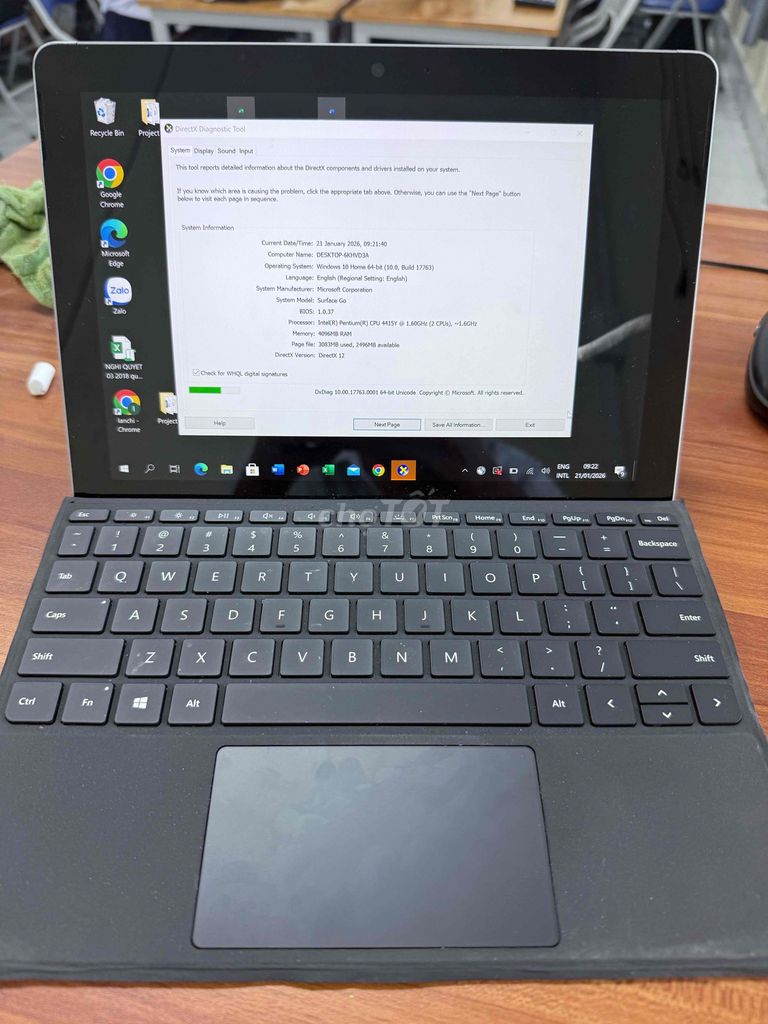 Microsoft Surface Go 10 inch 4GB/64GB. Mua bán Máy tính bảng tại Quận 7 Tp Hồ Chí Minh được đăng bởi Hoà Đỗ hình 1