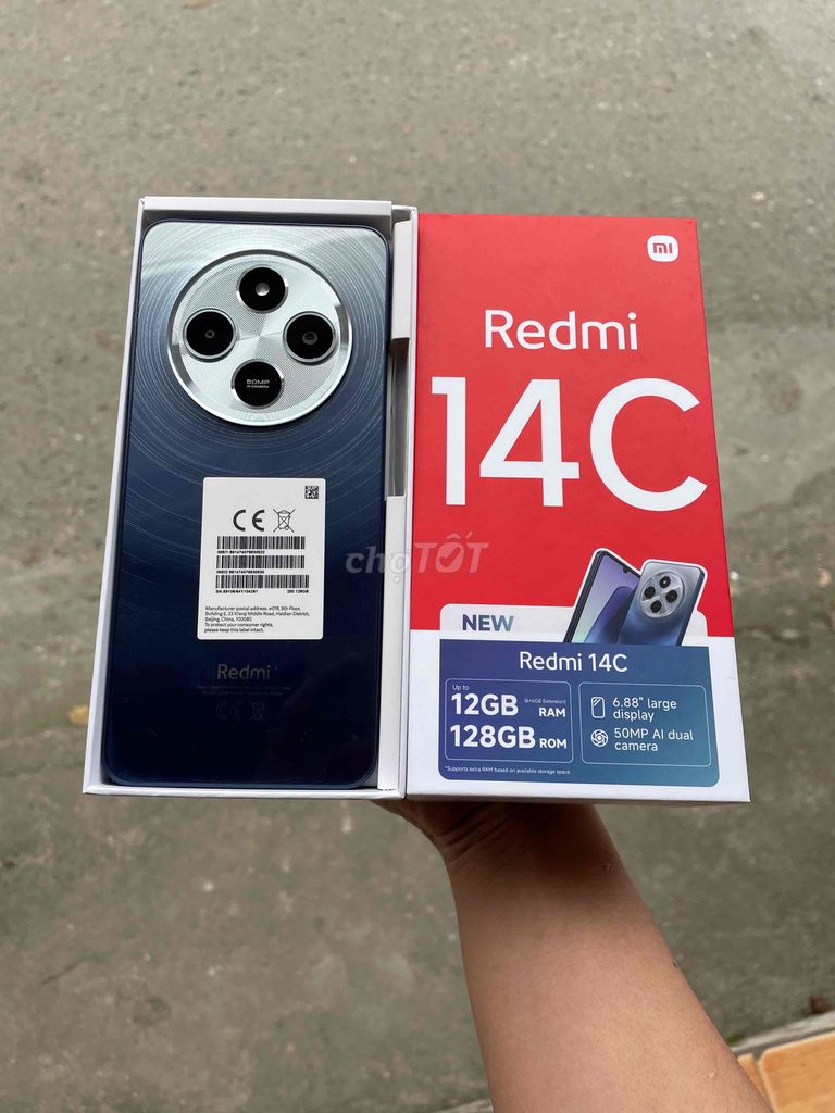 Redmi 14c 6/128gb mới mua bh 8/2026