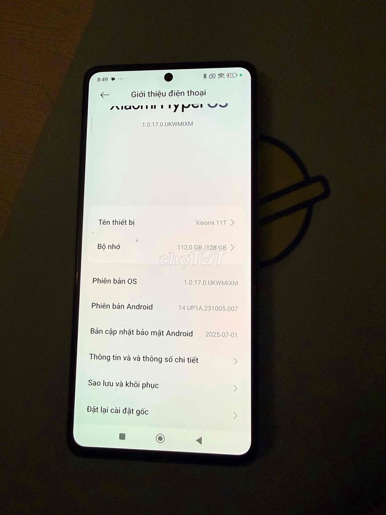 Xiaomi 11Tpro 128GB Trắng. Mua bán Điện thoại tại Quận 7 Tp Hồ Chí Minh được đăng bởi phuc tran hình 1