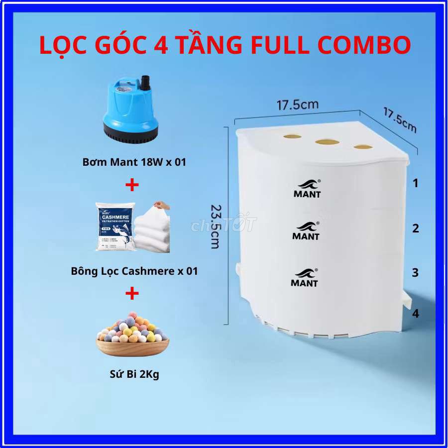 Lọc nước bể cá MANT Nhựa Trắng 4 tầng. Mua bán Phụ kiện, Thức ăn, Dịch vụ tại Huyện Yên Phong Bắc Ninh được đăng bởi Dung Nhi hình 1