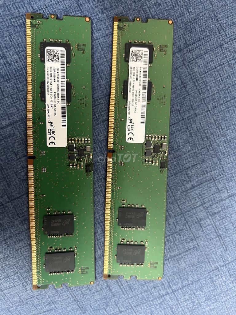 RAM Micron UDIMM DDR5 2x8GB 4800MHz. Mua bán Linh kiện (RAM, Card...) tại Thành phố Bắc Giang Bắc Giang được đăng bởi Thắng Nguyễn hình 1