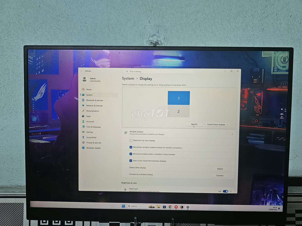 Màn hình di động 17 inch 2K 144Hz Type-C. Mua bán Phụ kiện (Màn hình, Chuột...) tại Thành phố Biên Hòa Đồng Nai được đăng bởi YC Hoàng Long hình 1