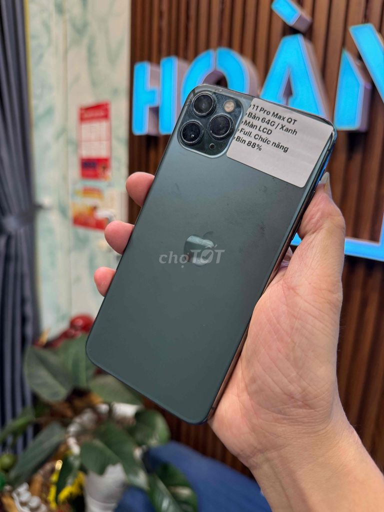 🍎 iPhone 11 Pro Max 64GB Xanh. Mua bán Điện thoại tại Thành phố Huế Thừa Thiên Huế được đăng bởi Hoàng Lộc Smartphone  hình 1