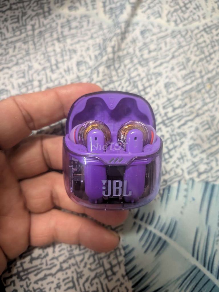 Tai nghe JBL TUNE FLEX ghost edition Tím. Mua bán Tivi, Âm thanh tại Quận 3 Tp Hồ Chí Minh được đăng bởi phước vũ hình 1