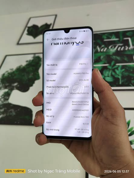Huawei P30 Pro 128GB. Mua bán Điện thoại tại Quận 5 Tp Hồ Chí Minh được đăng bởi Hội Đồ Điện Tử hình 1