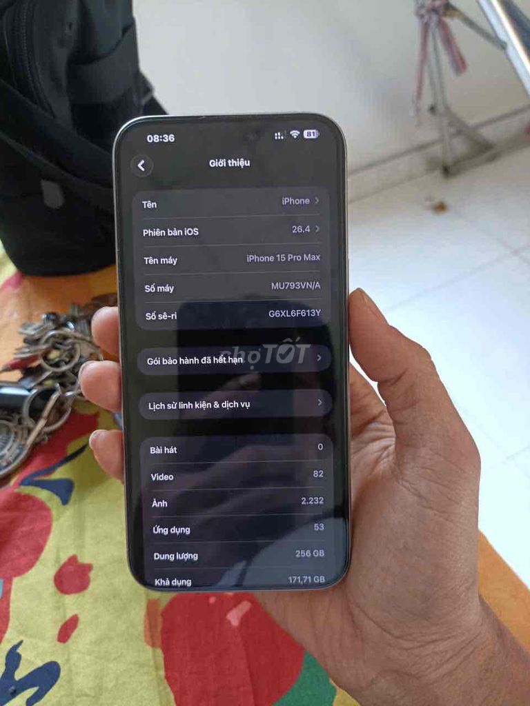 iPhone 15 Pro Max 256GB VN Giao lưu xuống. Mua bán Điện thoại tại Thành phố Thủ Đức Tp Hồ Chí Minh được đăng bởi Hảo Hảo hình 1