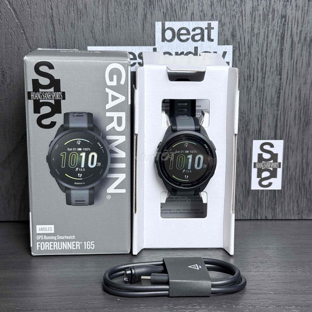 GARMIN FORERUNNER 165 ĐEN NEW FULLBOX