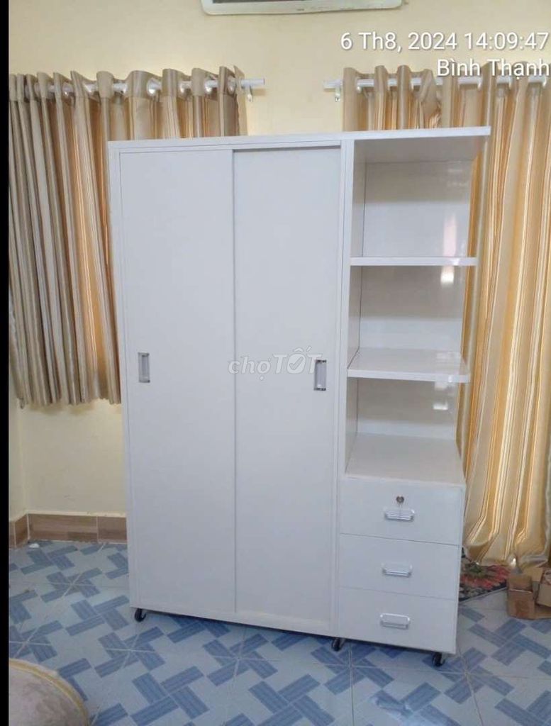 TỦ NHỰA ĐÀI LOAN CỬA LÙA 2 CÁNH 1 KỆ MÀU TRẮNG . Mua bán Tủ, kệ gia đình tại Thành phố Dĩ An Bình Dương được đăng bởi Tủ nhựa đài loan hoàng quân hình 1