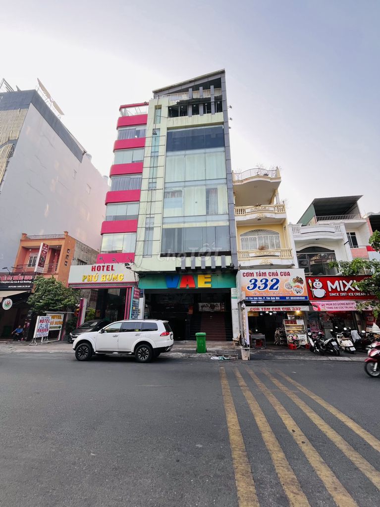 Bán tòa nhà mặt tiền kinh doanh đường Tân Sơn Nhì, 8mx21m,