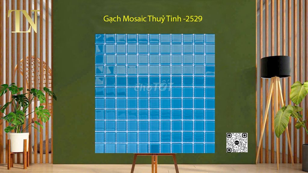 Gạch Mosaic Thuỷ Tinh Xanh Ngọc - 2529