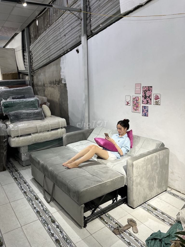 Ghế Sofa Kéo Ra Thành Giường Giá Rẻ - Freeship