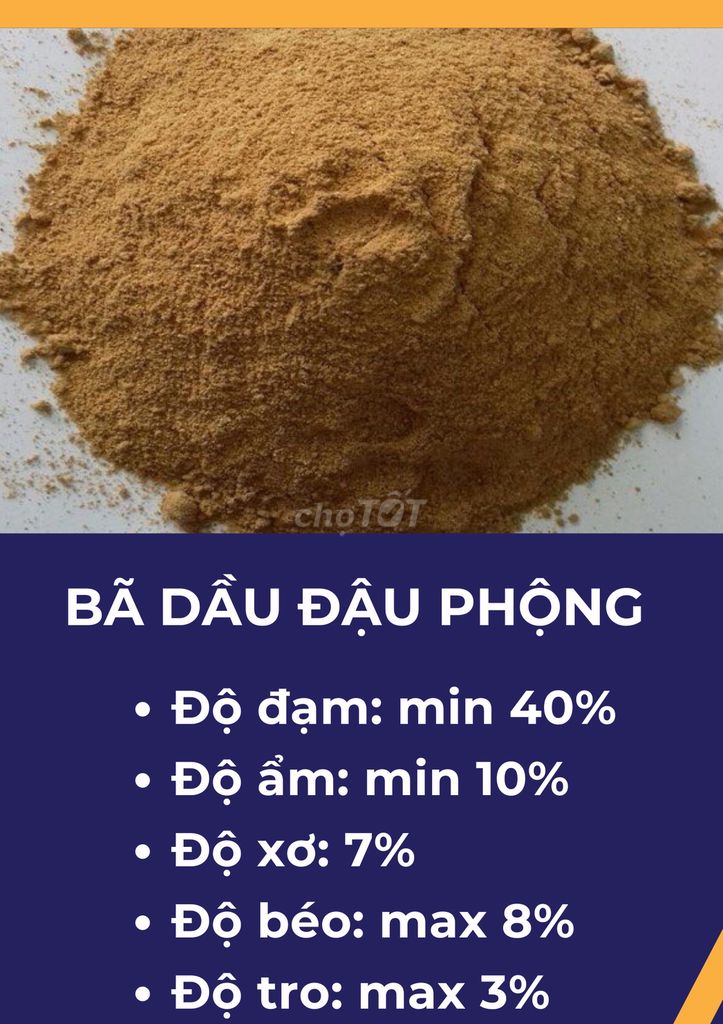 Bã dầu đậu phộng 40 đạm