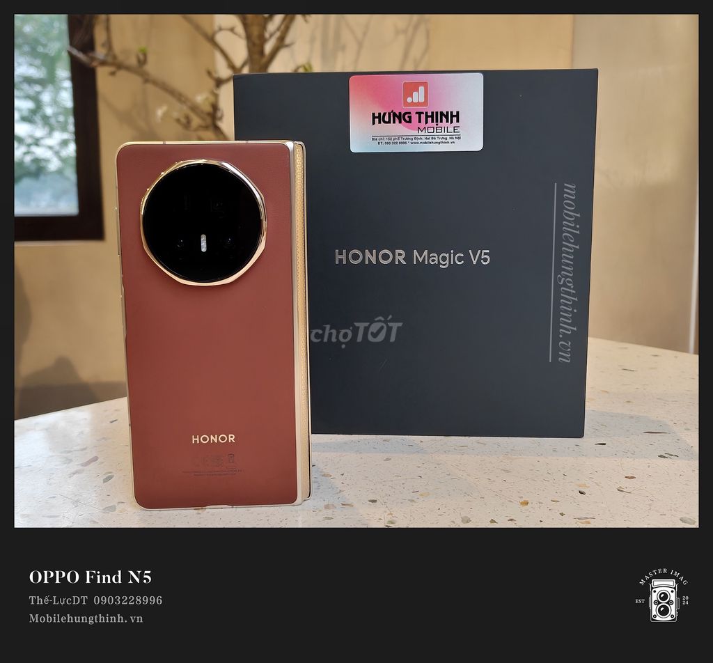 Honor Magic V5 512GB Đỏ đẹp keng hàng FPT full box. Mua bán Điện thoại tại Quận Hoàng Mai Hà Nội được đăng bởi mobilehungthinh hình 1