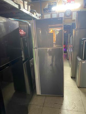 bán tủ lạnh 400l chạy tốt  tủ toshi mặt kính