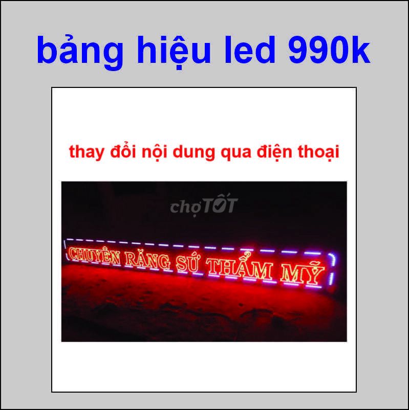 Đèn bảng hiệu chạy chữ 5