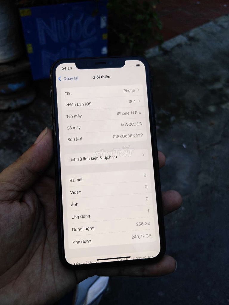 Apple iPhone 11 Pro 256GB Xám. Mua bán Điện thoại tại Quận Liên Chiểu Đà Nẵng được đăng bởi Công Lực hình 1