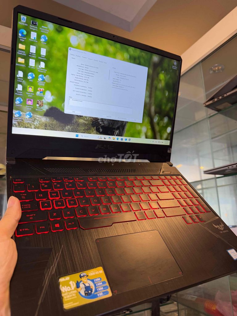 Thang lý laptop tuf gaming