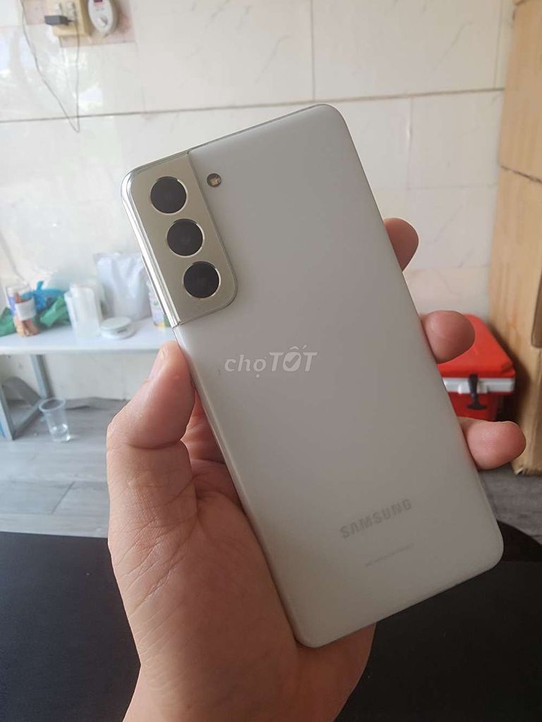 Samsung S21 5G Trắng có sọc màn hình. Mua bán Điện thoại tại Quận Ninh Kiều Cần Thơ được đăng bởi dienthoaidao hình 1