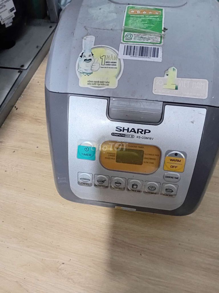 Nồi cơm điện Sharp KS-COM18V 1.8L. Mua bán Bếp, lò, đồ điện nhà bếp tại Quận Bình Tân Tp Hồ Chí Minh được đăng bởi minh khôi ch hình 1