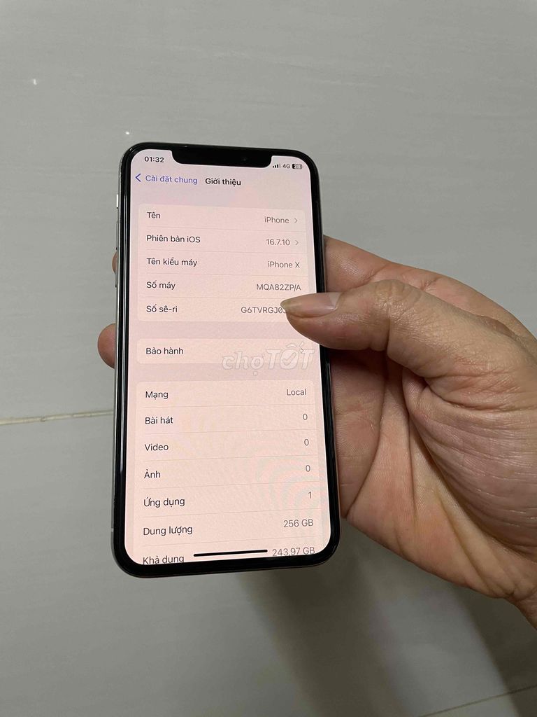 Iphone X 256G máy zin đẹp bán gl giao lưu