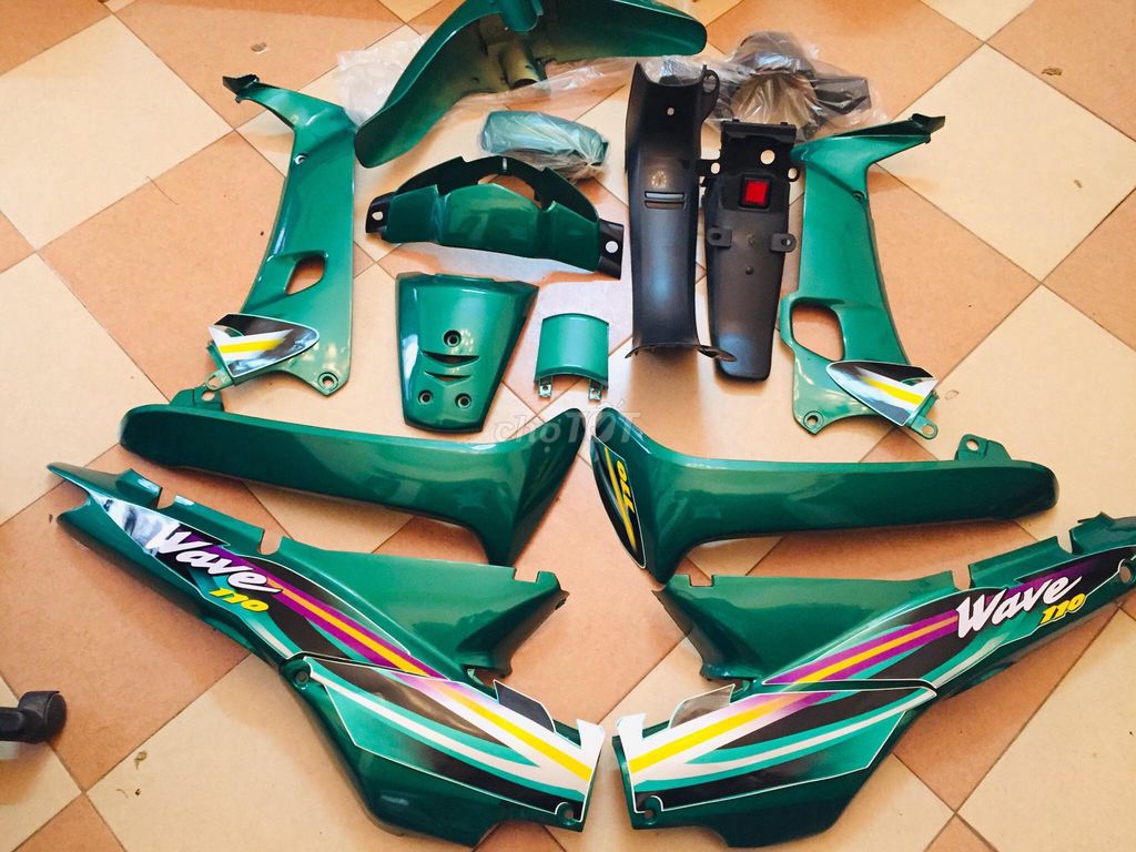 Dàn áo xe máy Wave alpha nhỏ màu Xanh Ken. Mua bán Phụ tùng xe tại Quận Cầu Giấy Hà Nội được đăng bởi Nguyễn Quang Huy hình 1