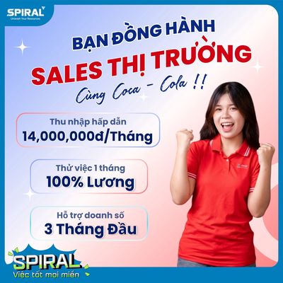 📢 COCA-COLA TUYỂN NHÂN VIÊN BÁN HÀNG THỊ TRƯỜNG