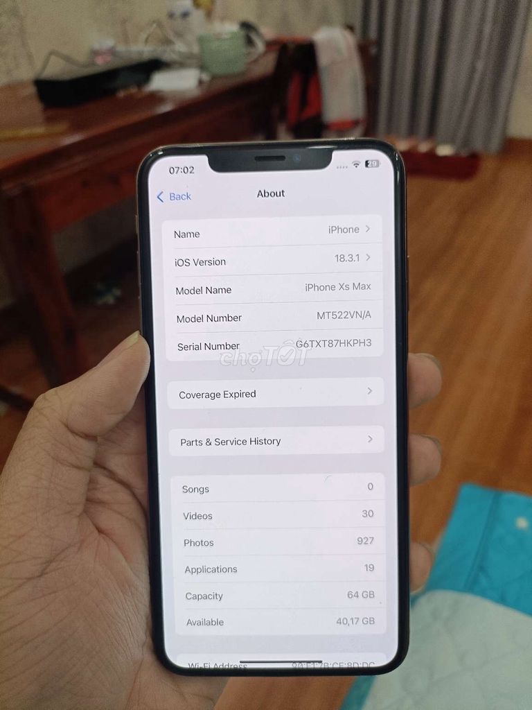 iPhone Xs Max zin full chức năng lưng nứt