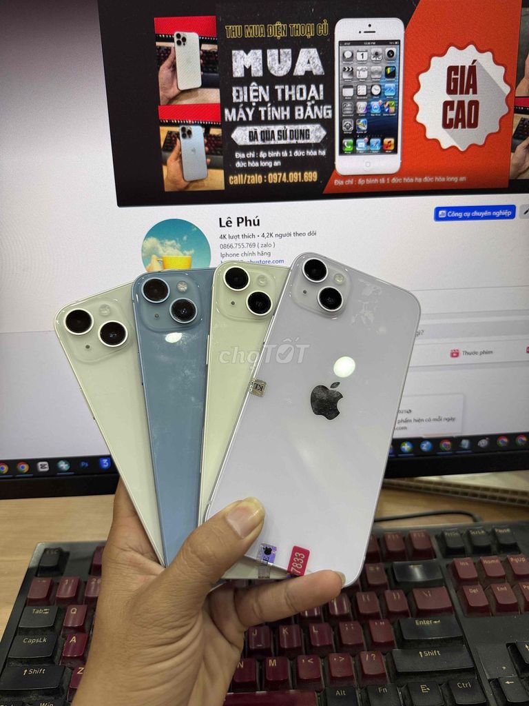Apple iPhone 14 Plus 128GB Vàng nhạt. Mua bán Điện thoại tại Huyện Đức Hòa Long An được đăng bởi Lê Phú hình 1