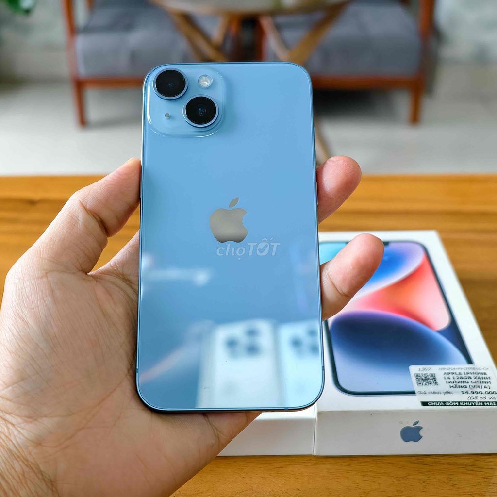 iPhone 14 128GB Xanh Blue Chính Hãng VN/A Fullbox. Mua bán Điện thoại tại Quận Gò Vấp Tp Hồ Chí Minh được đăng bởi StoreUS hình 1