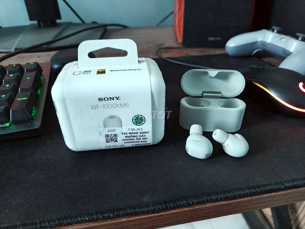 Tai nghe Sony WF-1000XM6 Chống ồn Xám. Mua bán Tivi, Âm thanh tại Huyện Yên Lạc Vĩnh Phúc được đăng bởi Đức Chung Phạm hình 1