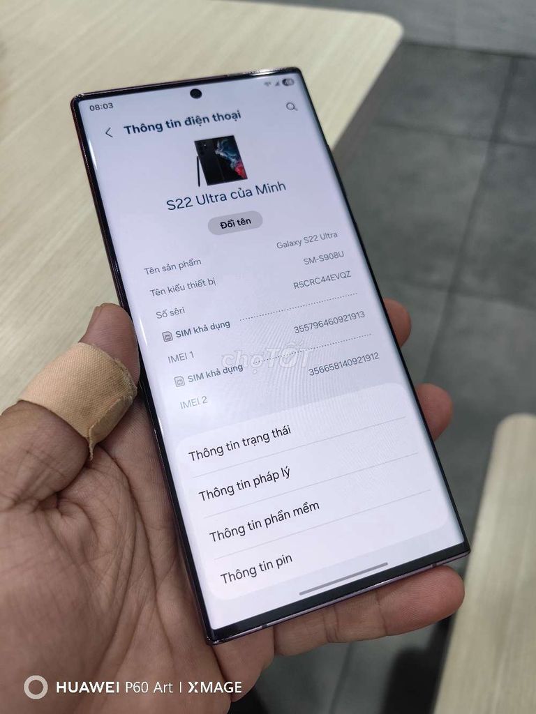 Samsung S22 Ultra 128GB Tím Đã sử dụng. Mua bán Điện thoại tại Huyện Châu Thành Bến Tre được đăng bởi Friedrich Engels hình 1