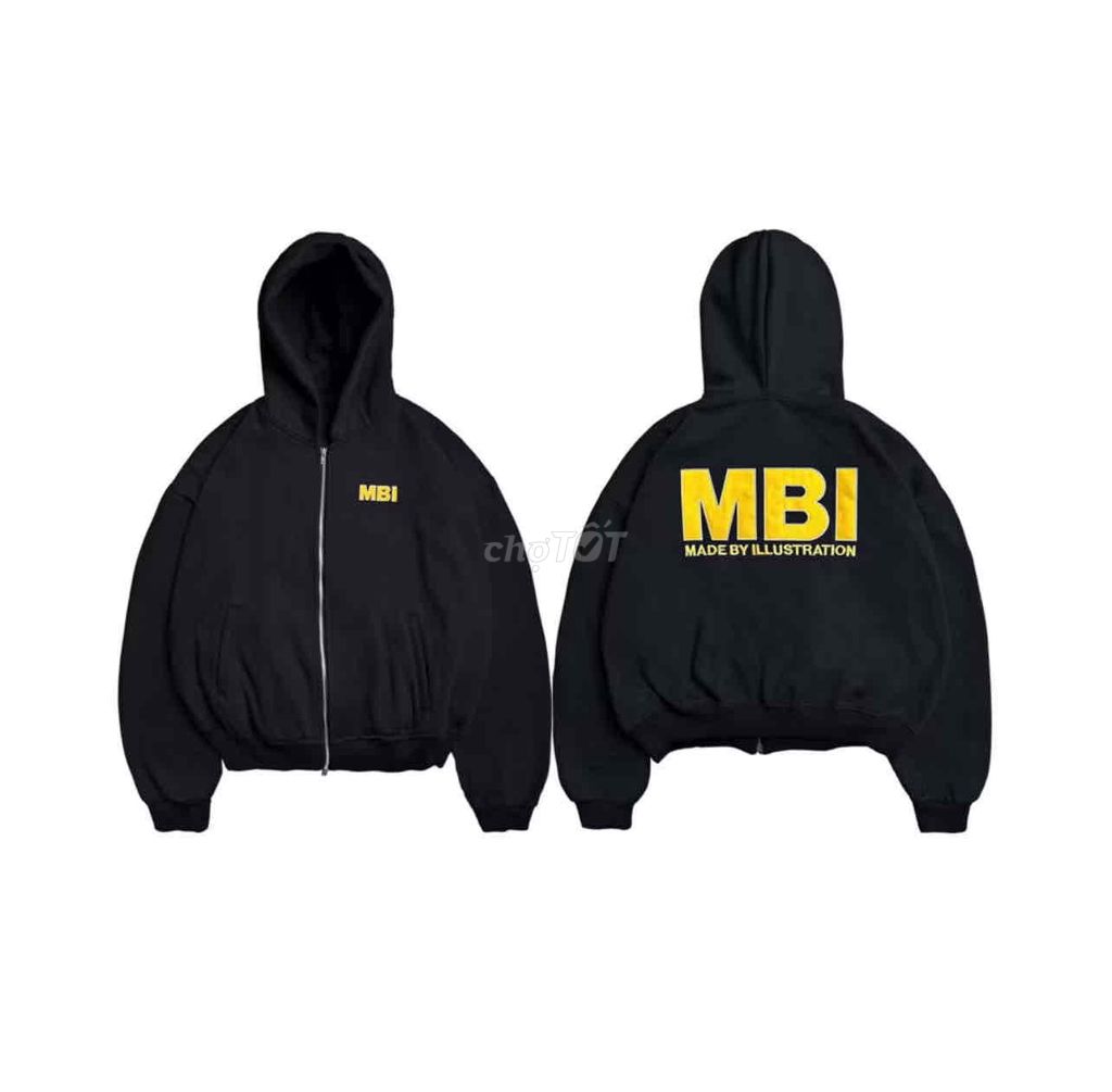 Áo khoác hoodie MBI đen unisex. Mua bán Quần áo tại Quận Phú Nhuận Tp Hồ Chí Minh được đăng bởi Lâm Gia Huy hình 1