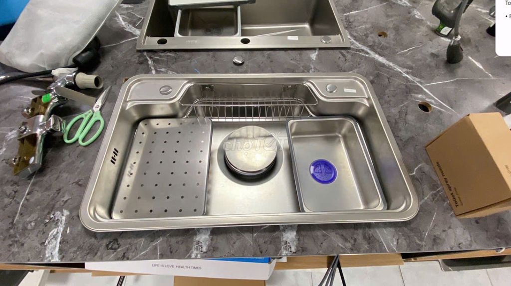 Chậu rửa bát Inox 304 chống xước. Mua bán Thiết bị vệ sinh, nhà tắm tại Huyện Đông Anh Hà Nội được đăng bởi Thuỳ linh hình 1