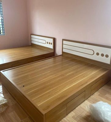 GIƯỜNG GỖ CÔNG NGHIỆP MDF 1M8*2M. Mua bán Giường, chăn ga gối nệm tại Thị xã Tân Uyên Bình Dương được đăng bởi Tủ nhựa đài loan hoàng quân