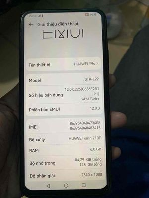 Huawei y9s 6/128GB mọi thứ điều mượt