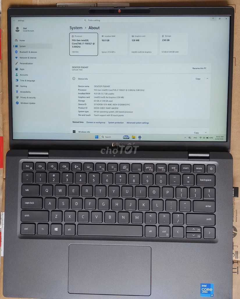Dell Latitude 7420 cabon i7-1185G7 16GB/256GB. Mua bán Laptop tại Quận 12 Tp Hồ Chí Minh được đăng bởi Nguyễn Trung Vũ hình 1