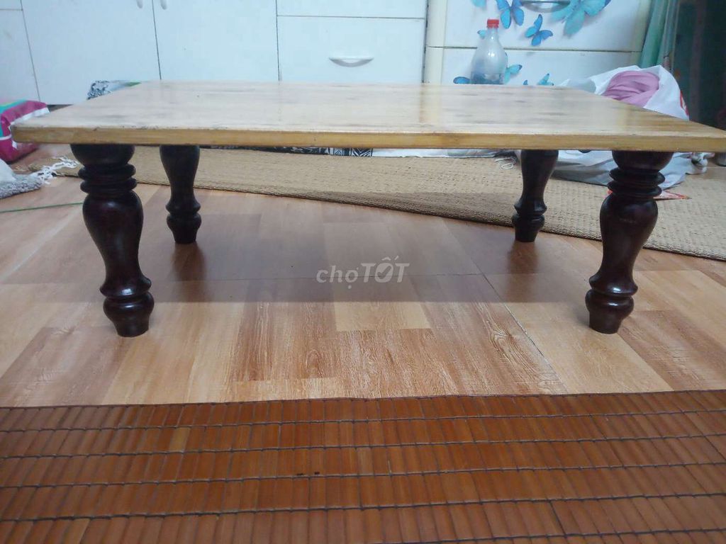 Bàn Gỗ Nâu Nhạt Thiết Kế Đơn Giản. Mua bán Bàn ghế tại Huyện Thanh Trì Hà Nội được đăng bởi Hoathach hình 1