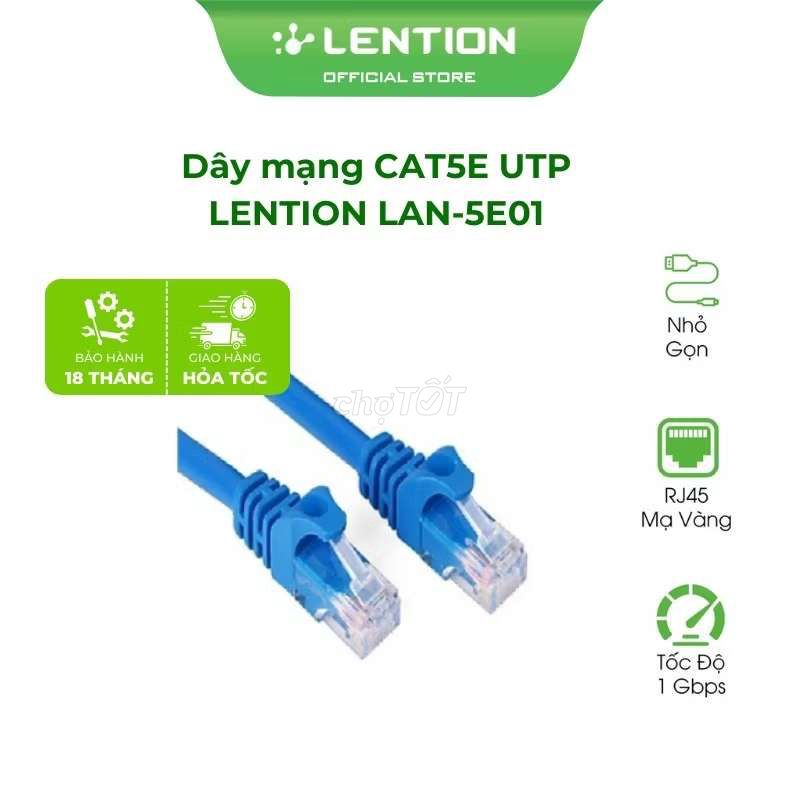 Dây cáp mạng Cat5e, Cat6e 1M/2M/3M/5M/10M/15M