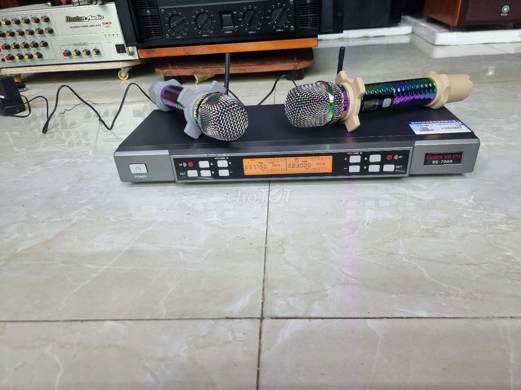 Micro không dây Beier BS-790A Đen Đã qua sử dụng. Mua bán Tivi, Âm thanh tại Quận 12 Tp Hồ Chí Minh được đăng bởi Tiến Dũng Âm Thanh Bãi  Tuyển chọn  hình 1